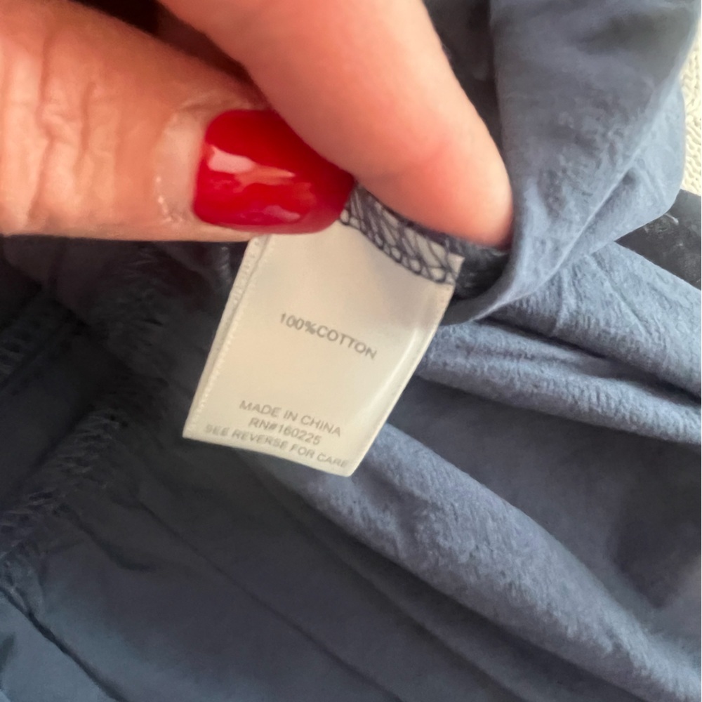 Stitchdrop Designer Navy Cotton Women's Mini Dress Size Large - Picture 5 of 15